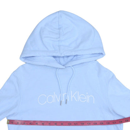 Womens UK Size M Calvin Klein Blue Pullover Hoodie