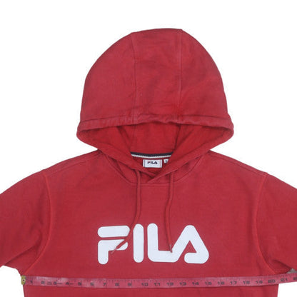 Mens UK Size S FILA Red Pullover Hoodie