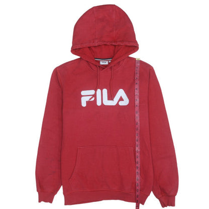 Mens UK Size S FILA Red Pullover Hoodie