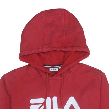 Mens UK Size S FILA Red Pullover Hoodie