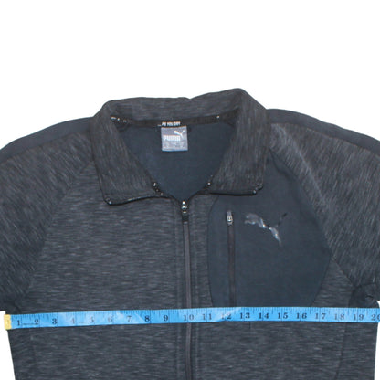 Puma Men's Black Medium Track Jacket Full Zip Polyester Sportswear
