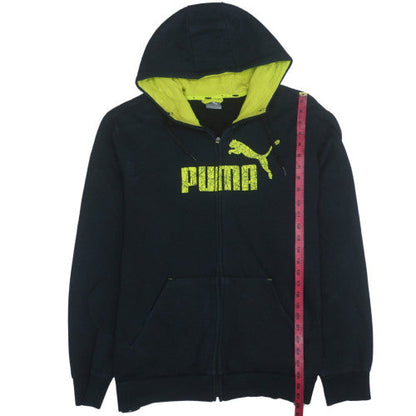 Mens UK Size XL PUMA Black Full Zip Hoodie