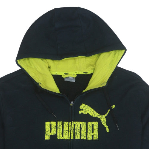 Mens UK Size XL PUMA Black Full Zip Hoodie