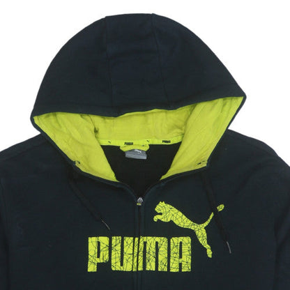 Mens UK Size XL PUMA Black Full Zip Hoodie