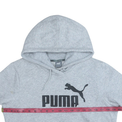 Womens UK Size L PUMA Grey Pullover Hoodie