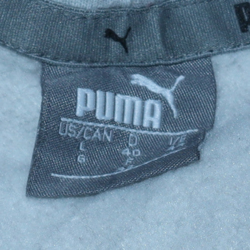 Womens UK Size L PUMA Grey Pullover Hoodie