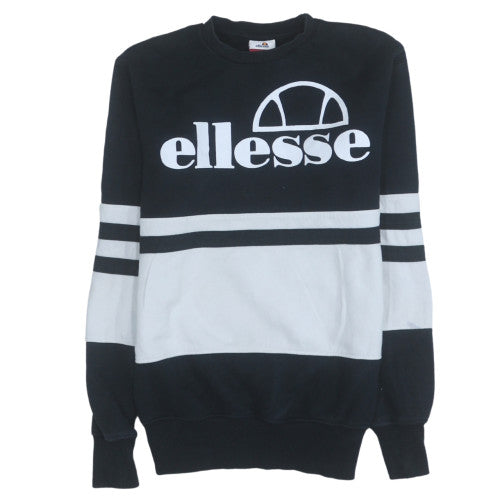 Womens UK Size 10 ellesse Black Pullover Sweatshirt