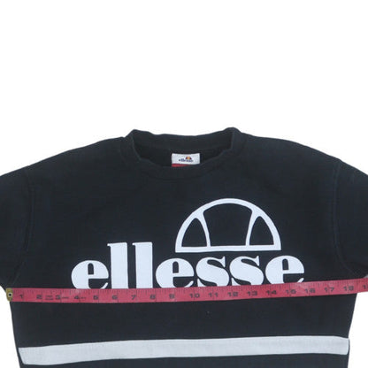 Womens UK Size 10 ellesse Black Pullover Sweatshirt