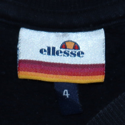 Womens UK Size 10 ellesse Black Pullover Sweatshirt