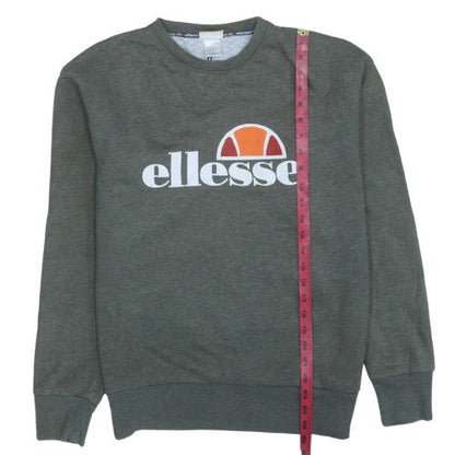 Mens UK Size S ellesse Grey Pullover Sweatshirt