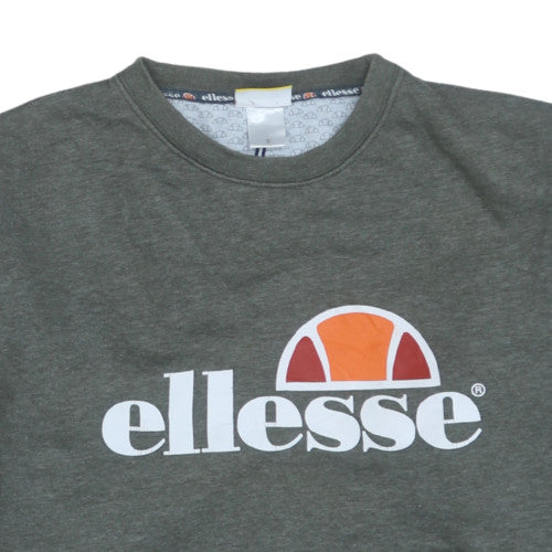 Mens UK Size S ellesse Grey Pullover Sweatshirt