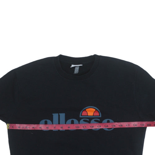 Womens UK Size 12 ellesse Black Pullover Sweatshirt