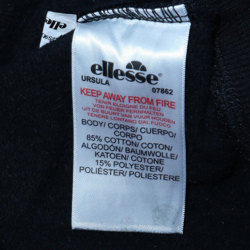 Womens UK Size 12 ellesse Black Pullover Sweatshirt
