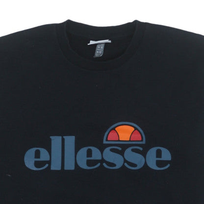 Womens UK Size 12 ellesse Black Pullover Sweatshirt