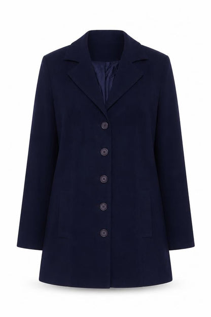 New Look Women's Blue Blazer Jacket UK 14 Lined Classic Style