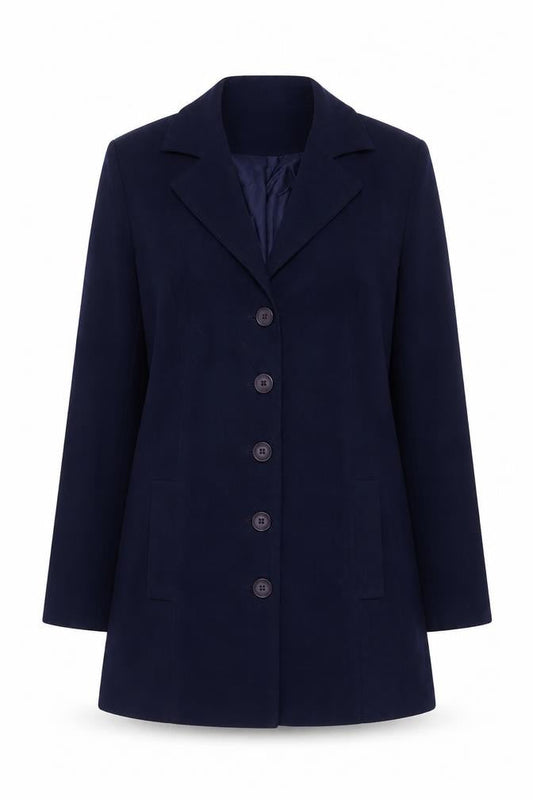 New Look Women's Blue Blazer Jacket UK 14 Lined Classic Style