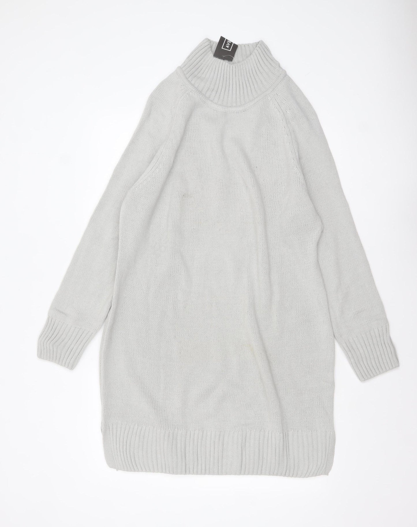 Womens UK Size 16 Avenue Grey Tunic Jumper