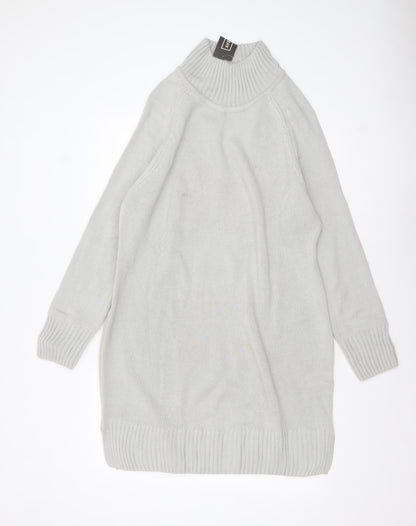 Womens UK Size 16 Avenue Grey Tunic Jumper