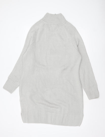Womens UK Size 16 Avenue Grey Tunic Jumper