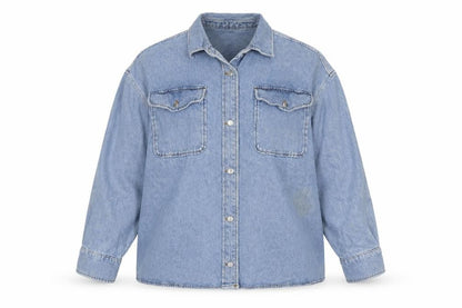 ASOS Women Blue Denim Relaxed Fit Jacket UK 18 Classic Casual