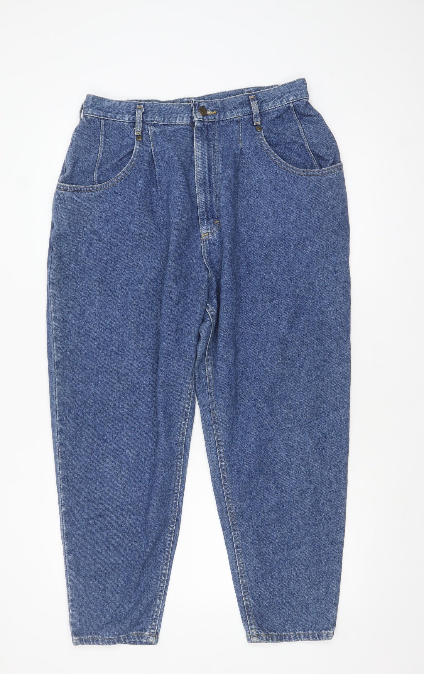 Lee Women's Blue High Rise Mom Jeans Size 16 Plus Denim Vintage