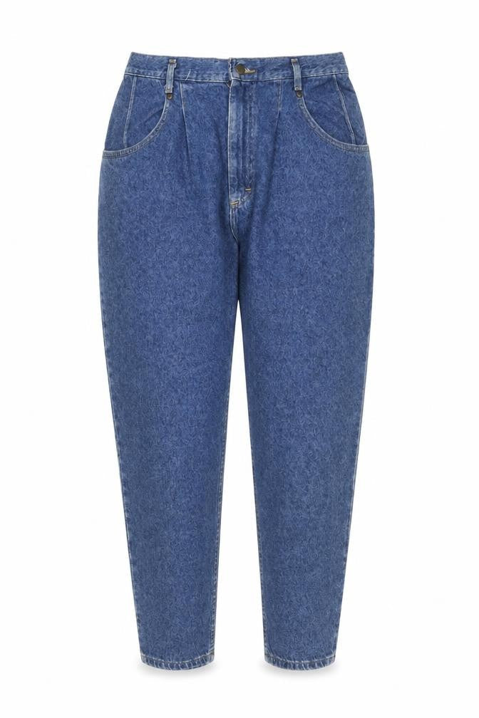 Lee Women's Blue High Rise Mom Jeans Size 16 Plus Denim Vintage