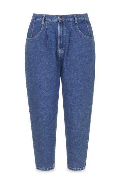 Lee Women's Blue High Rise Mom Jeans Size 16 Plus Denim Vintage