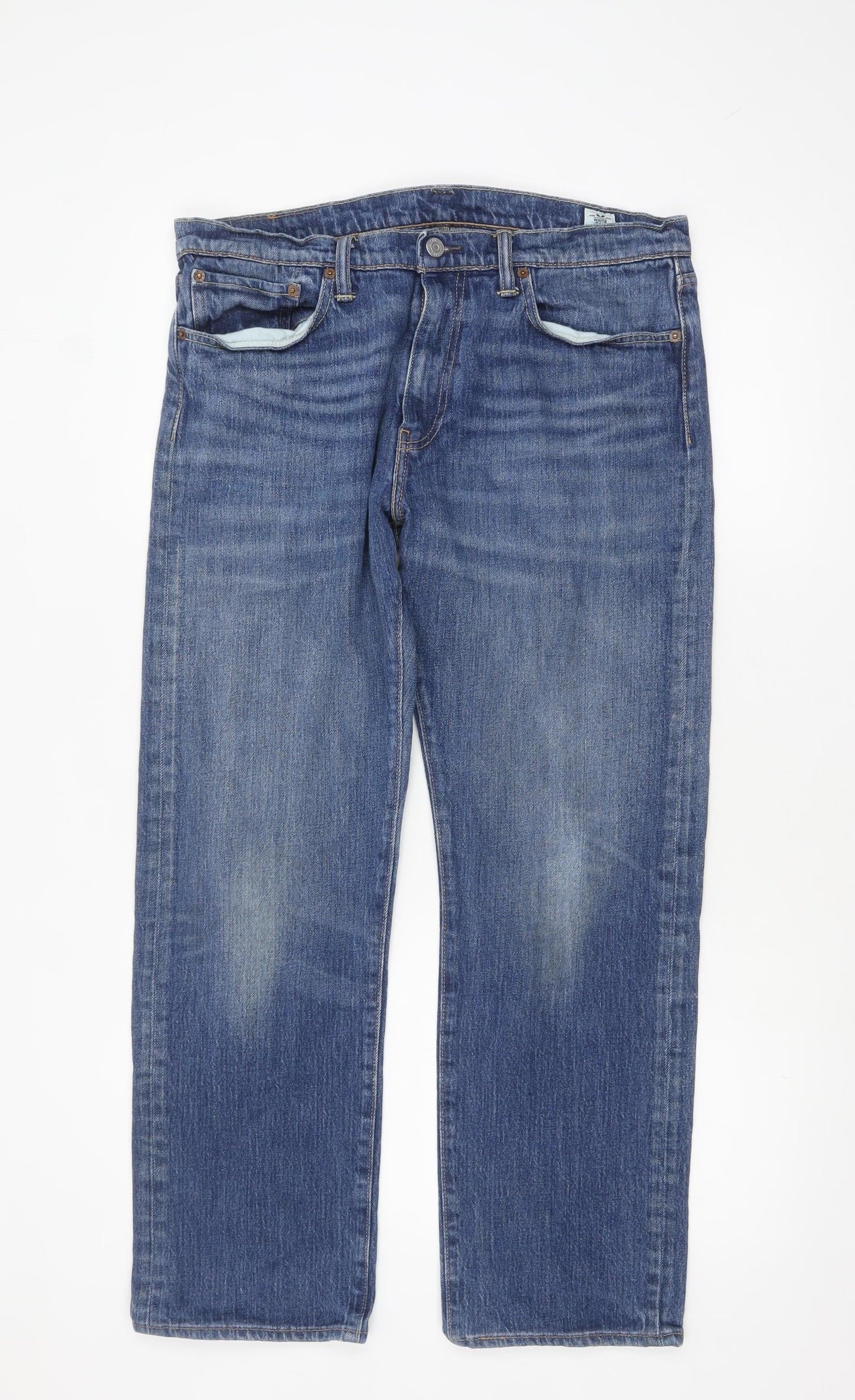 Levi's 504 Men's Blue Straight Leg Jeans W34 L30 Regular Fit