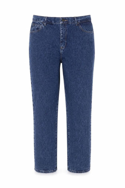 Lee Women's Blue Size 12 Relaxed Fit Straight Leg Jeans