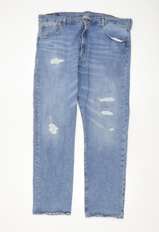 Levi Strauss 501 '93 Men's Blue Distressed Straight Jeans W40 L32