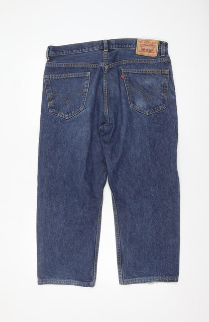 Levi’s 505 Regular Fit Men Blue Denim Jeans W36 L30 Classic Style