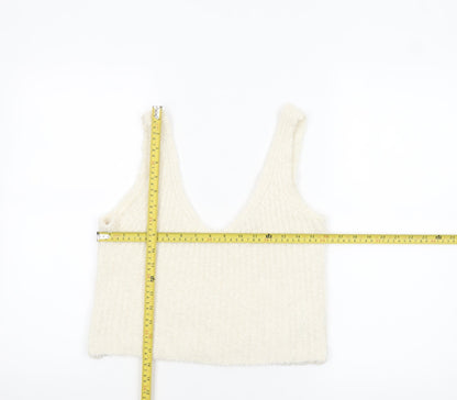 ASOS Women’s Ivory Cropped Knit Tank Top UK 8
