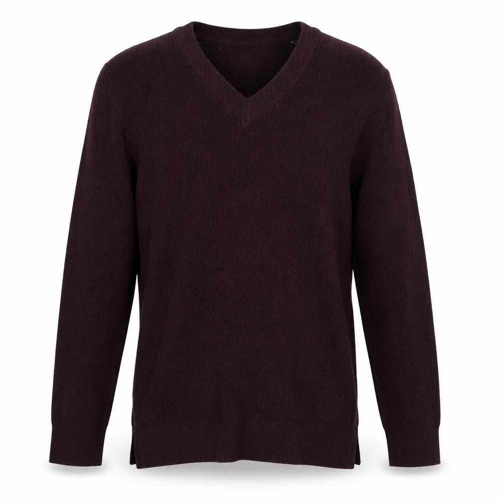 Gap Men’s Brown Cotton Blend V-Neck Jumper Size L