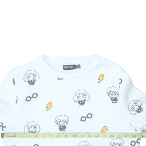 Womens UK Size XS Primark White Pullover Sweatshirt
