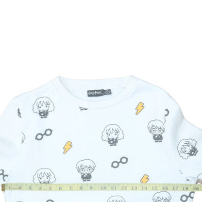Womens UK Size XS Primark White Pullover Sweatshirt