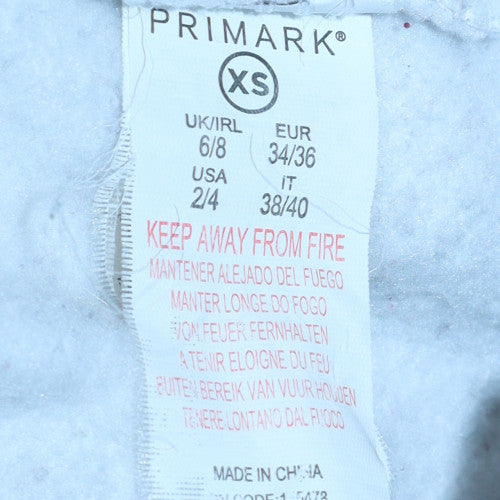 Womens UK Size XS Primark White Pullover Sweatshirt