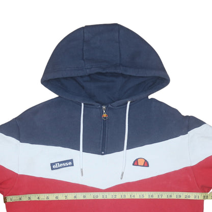 Mens UK Size M ellesse Multicoloured 1/2 Zip Hoodie