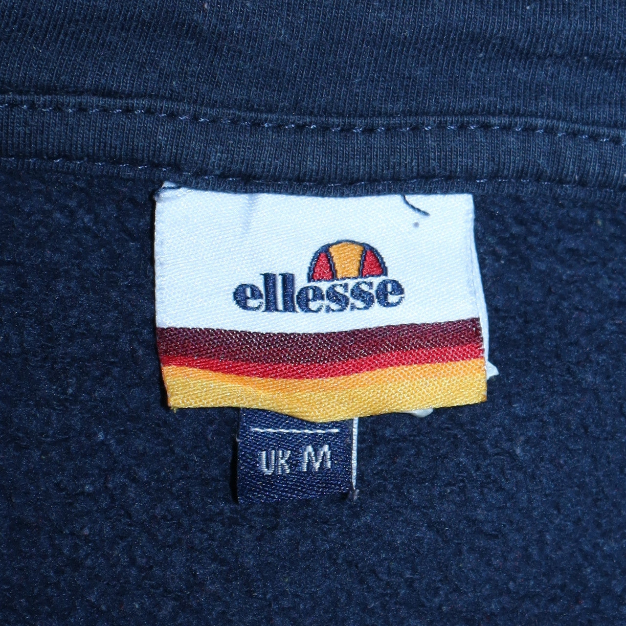 Mens UK Size M ellesse Multicoloured 1/2 Zip Hoodie