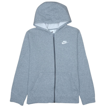 Teens UK Size XL Nike Grey Full Zip Hoodie