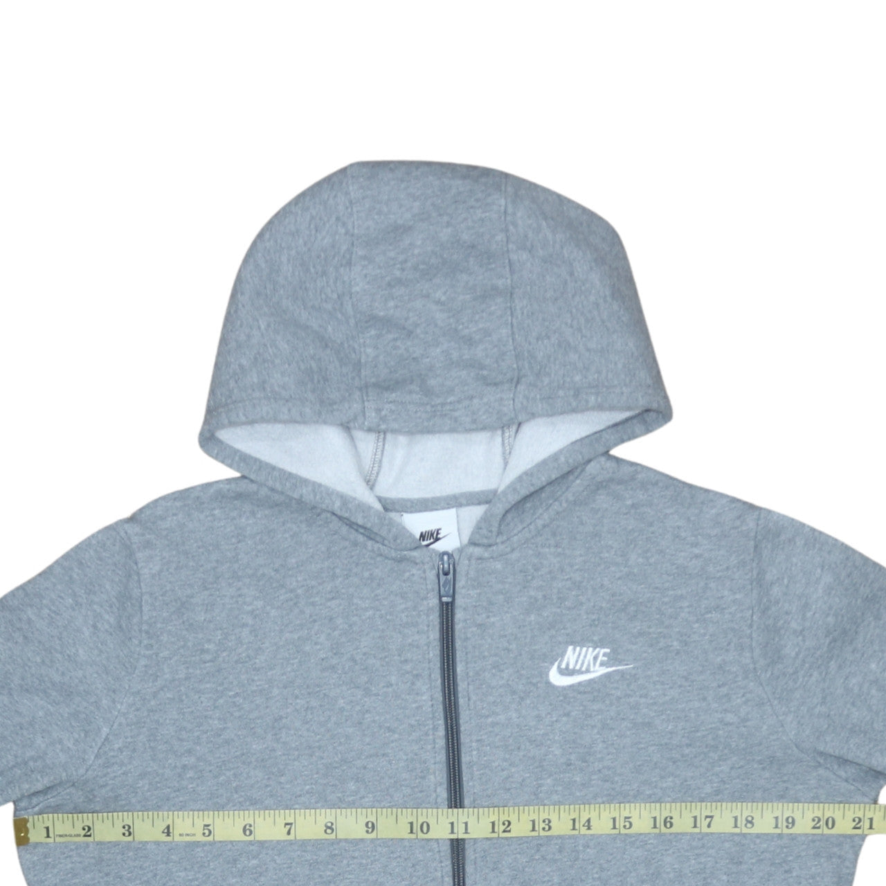 Teens UK Size XL Nike Grey Full Zip Hoodie
