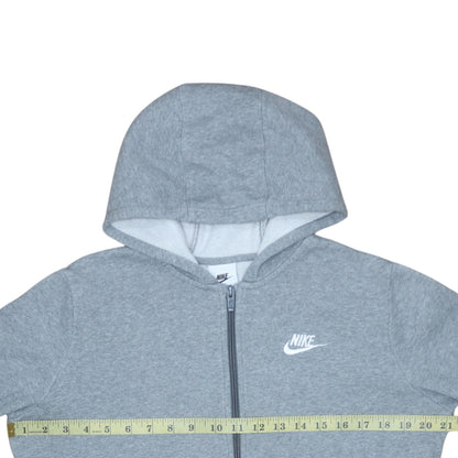 Teens UK Size XL Nike Grey Full Zip Hoodie
