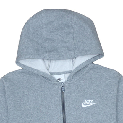 Teens UK Size XL Nike Grey Full Zip Hoodie