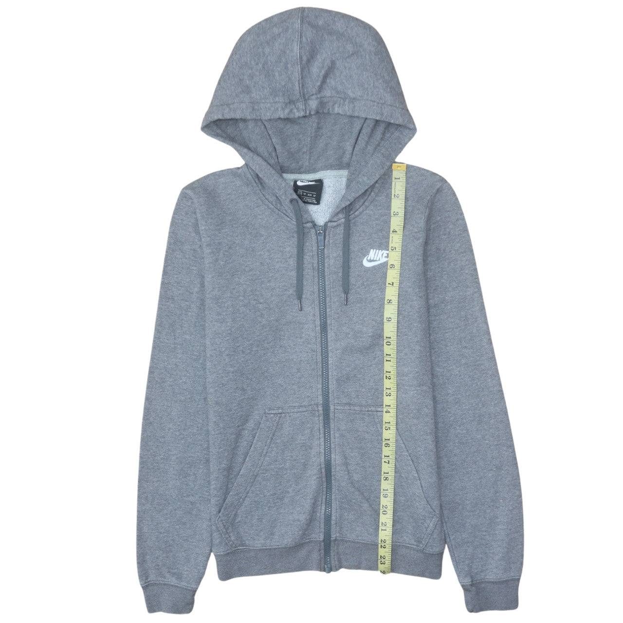 Mens UK Size XS Nike Grey Full Zip Hoodie