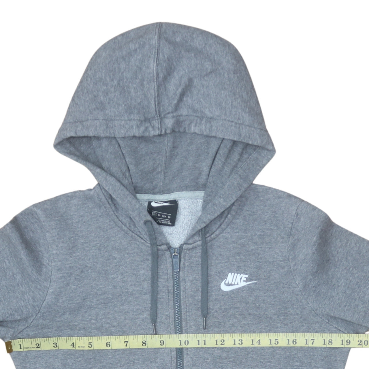 Mens UK Size XS Nike Grey Full Zip Hoodie