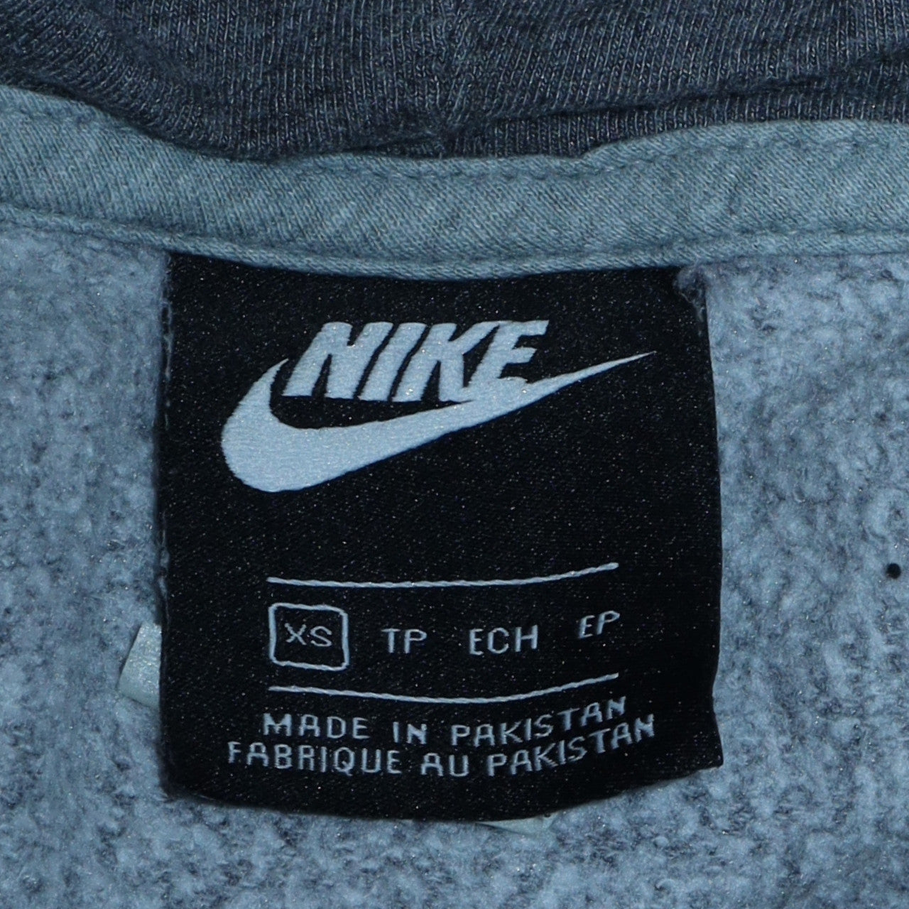 Mens UK Size XS Nike Grey Full Zip Hoodie