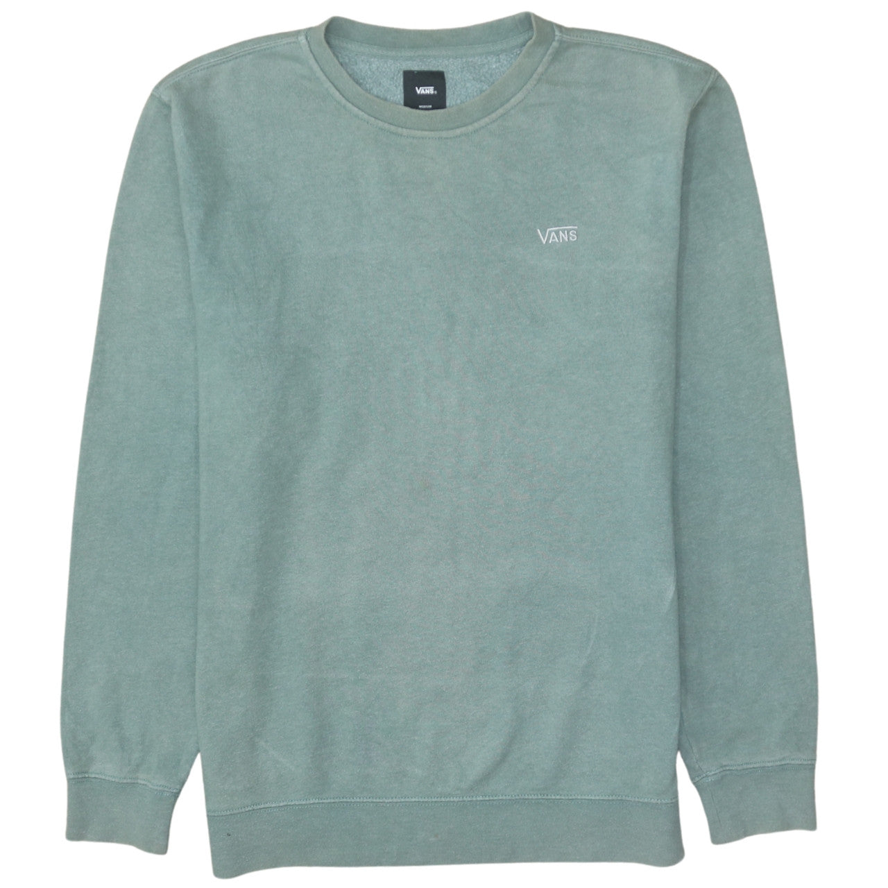 Mens UK Size M VANS Green Pullover Sweatshirt