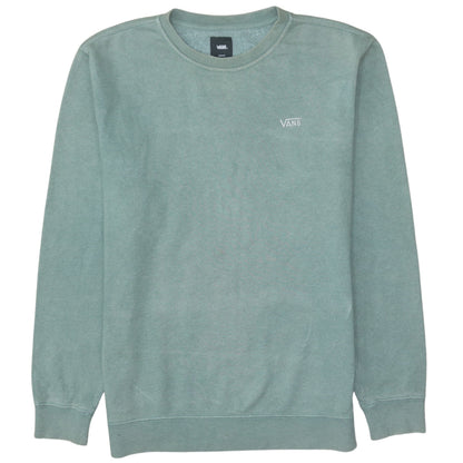 Mens UK Size M VANS Green Pullover Sweatshirt
