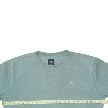 Mens UK Size M VANS Green Pullover Sweatshirt
