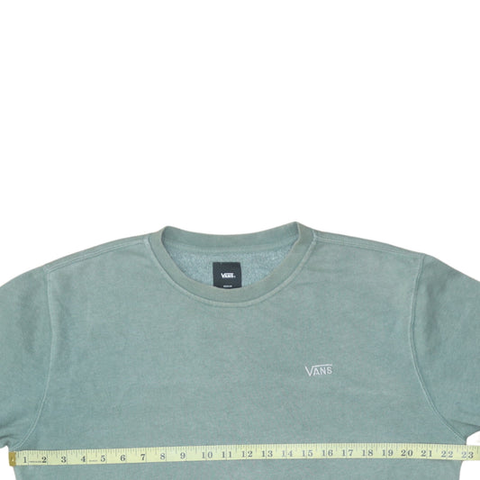 Mens UK Size M VANS Green Pullover Sweatshirt
