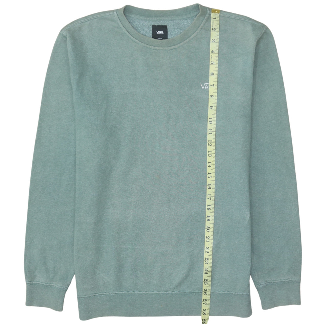 Mens UK Size M VANS Green Pullover Sweatshirt